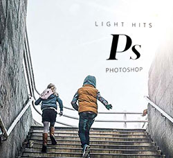 30张高清16位色深镜头光晕图片：Photoshop Lens Distortions - Light Hits 16 Bit